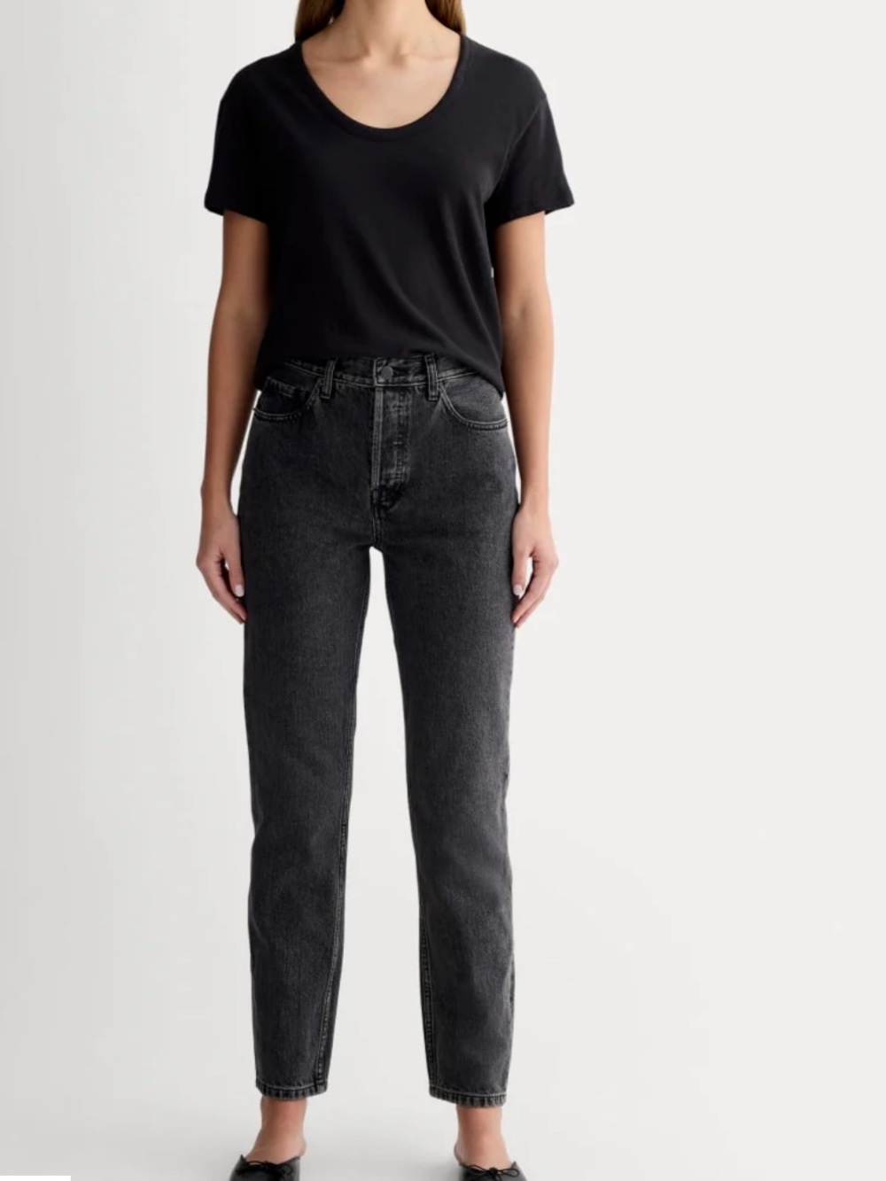 Everlane Black Straight-Leg Women's Jeans